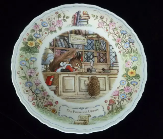 Wedgwood FOXWOOD TALES Library Plate 8.5 inch VGC