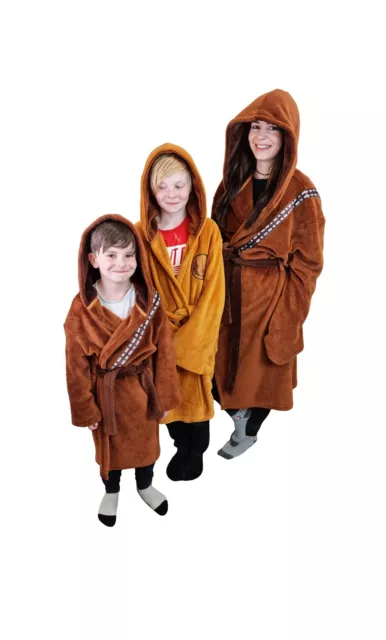 Abito Star Wars Unisex Bambini Jedi Chewbacca Novità Abito Avvolgente Abbigliamento Da Novità Nightwear 2