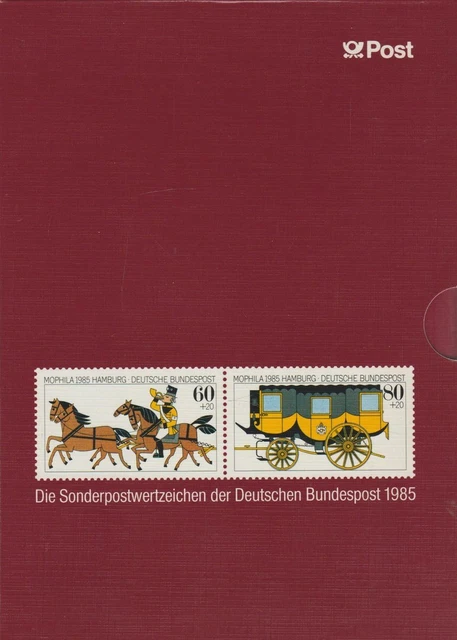 Jahrbuch 1985 Bundespost + Berlin komplett mit Schuber Postfrisch (TOP)