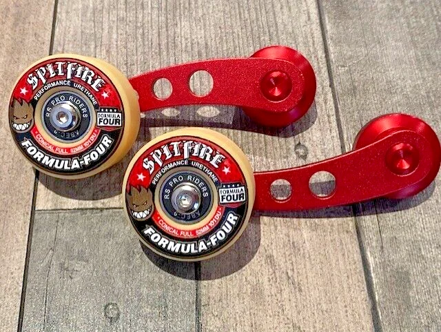 Billet Aluminum Window Crank Handles – 4.7 Red Pair For Chevy Ford By Rodspeedracing