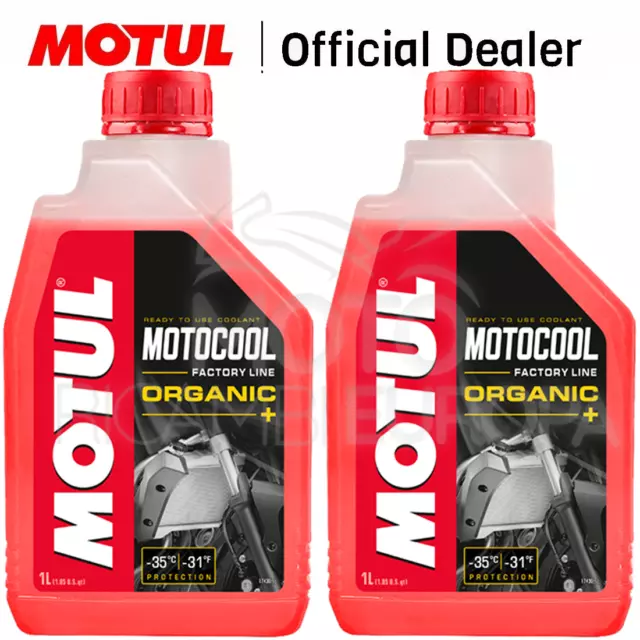 2 LT Motul Motocool Factory Line Organic+ Liquido Radiatore Refrigerante Moto