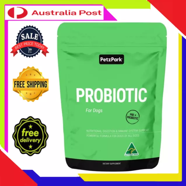 Probiotic For Dogs Grain Free - Paw Licking Yeast Infection Gas Bloating 45scoop