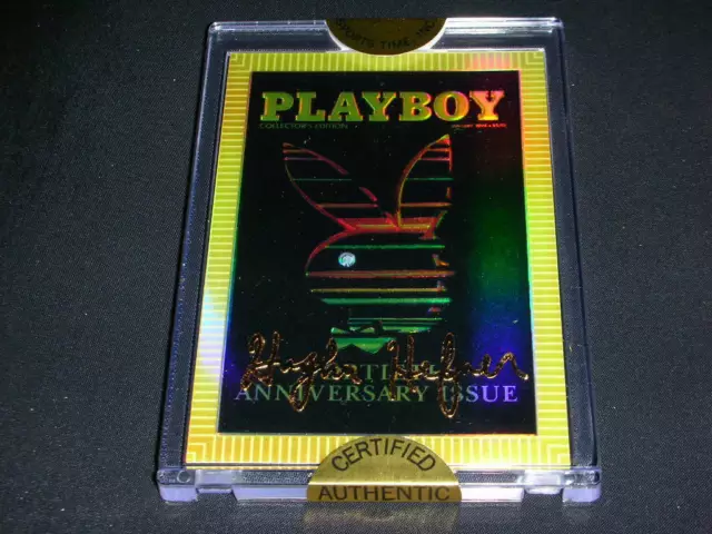 Playboy Hugh Hefner 24K Gold Auto Refractor!!!