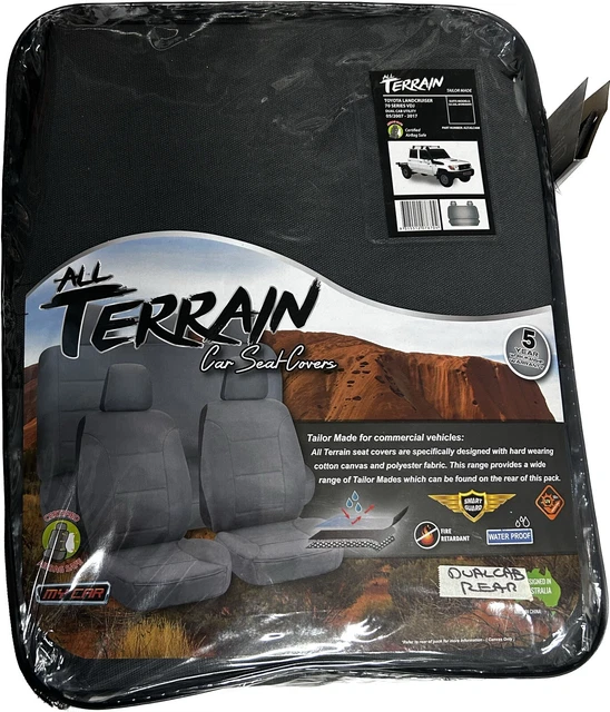 ALL TERRAIN CANVAS Seat Covers Suit Toyota Landcruiser 79 Series Dual