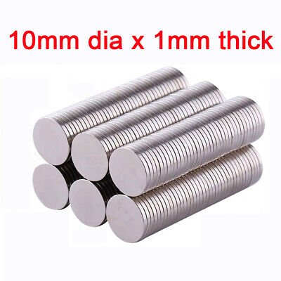 MAGNETI 5x1 mm Disco al Neodimio Piccolo Forte Magnete Rotondo Sottile Craft 5mm DIAM x 1mm 