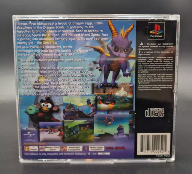 Spyro Year of the Dragon Sony Playstation 1 PS1 - Complet PAL FRA Très Bon Etat 2