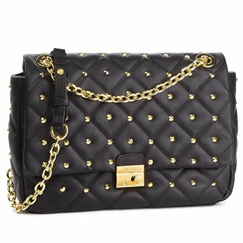 BORSA DONNA MY TWIN by TWIN SET Tracolla Media con microborchie Nero EUR 110 00 PicClick IT