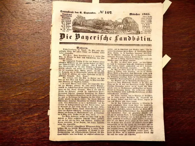 1845 Landbötin 107 Stadt Roth Garmisch Isar Loisach Werdenfels