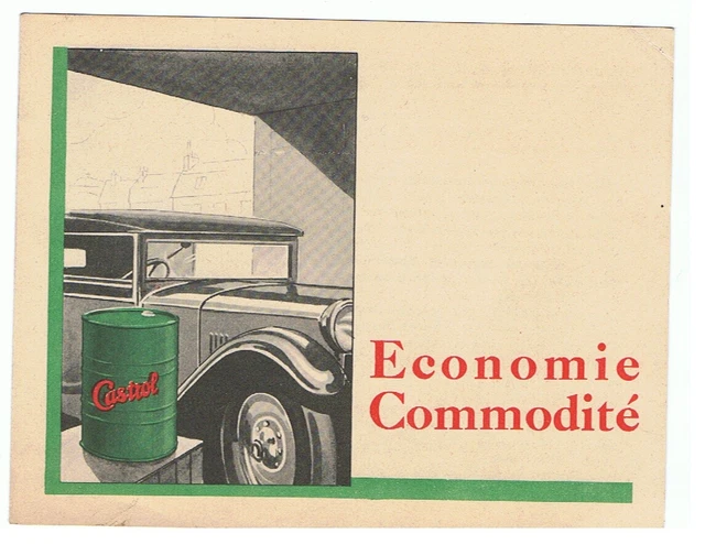 Ancien petit livret publicitaire huile Castrol - tacot