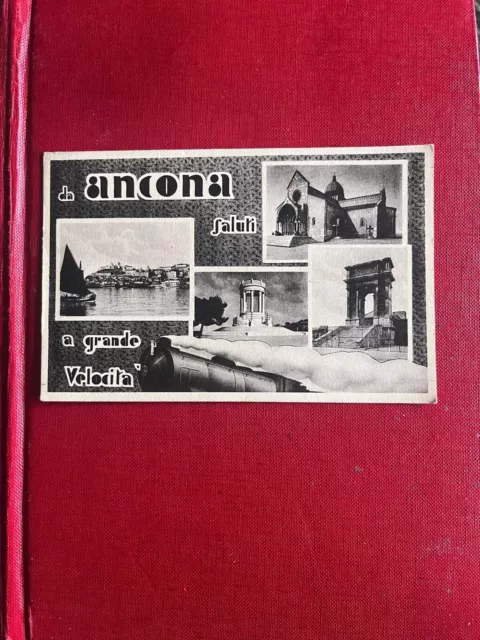 Cartolina Ancona - Saluti A Grande Velocita' -  Non Viaggiata - Formato Piccolo