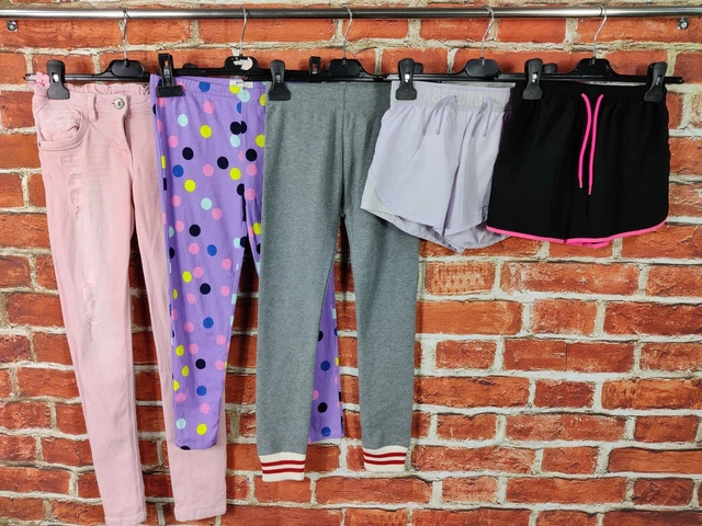 GIRLS BUNDLE AGE 9-10 YEARS NEXT ZARA etc SHORTS LEGGINGS RIPPED JEANS SET 140CM