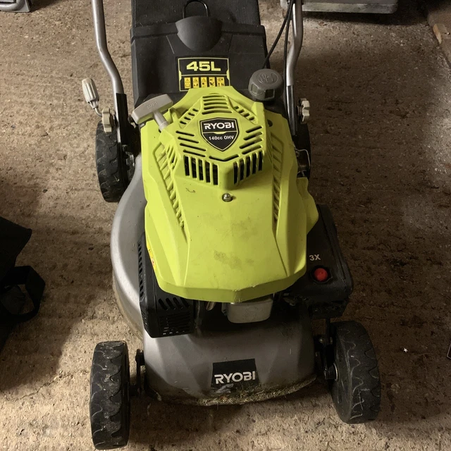RYOBI RLM4114 140CC Petrol Powered Lawn Mower 155.00 PicClick UK