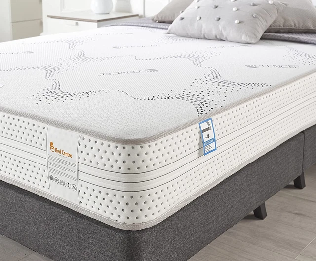 Materasso a molle tascabili Letto Centro Tencel 1000 con memory foam ondulata e tessuto