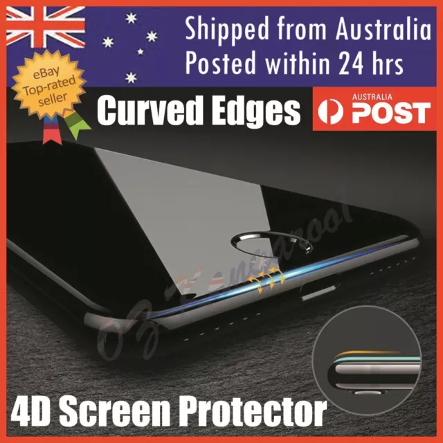 4D Full Cover Tempered Glass Screen Protector For Apple iPhone X 10 8 7 6s Plus