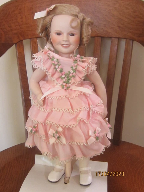 Danbury Mint Dolls of the Silver Screen Shirley Temple Porcelain Doll w/ Box
