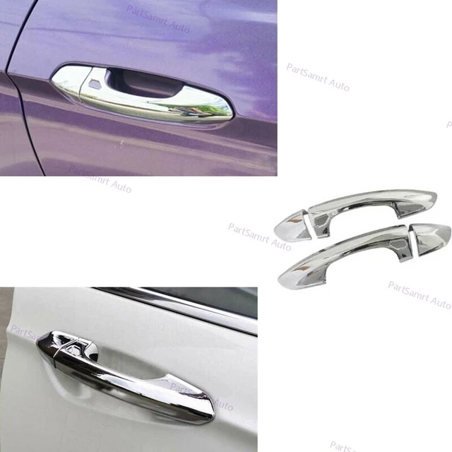 2015-2021 4PCS Cover Trim Side Door Handle Fit For Ford Mustang Chrome Exterior