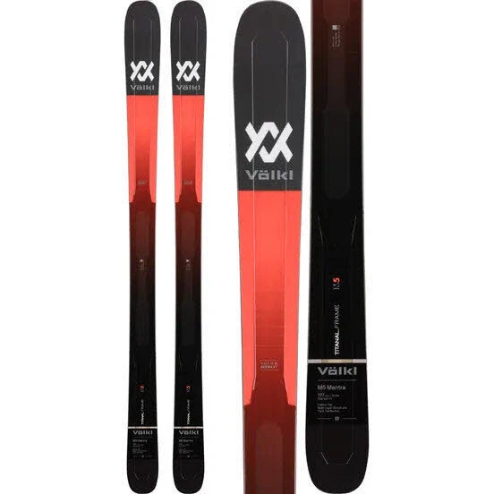 VÖLKL M5 Mantra Flat Tail Rocker Ski Unisex rot/schwarz