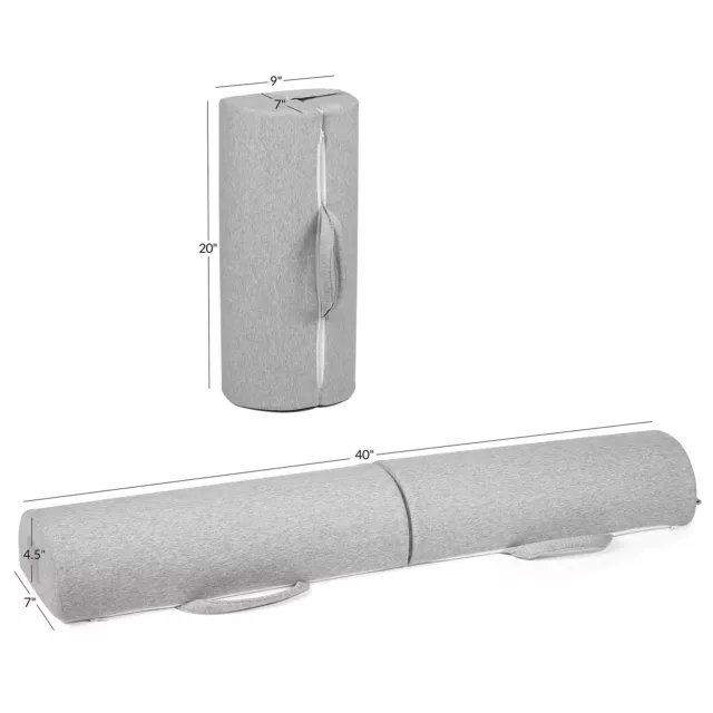 Protector de riel de seguridad con antideslizante para cama de espuma plegable de viaje (1 paquete) 2