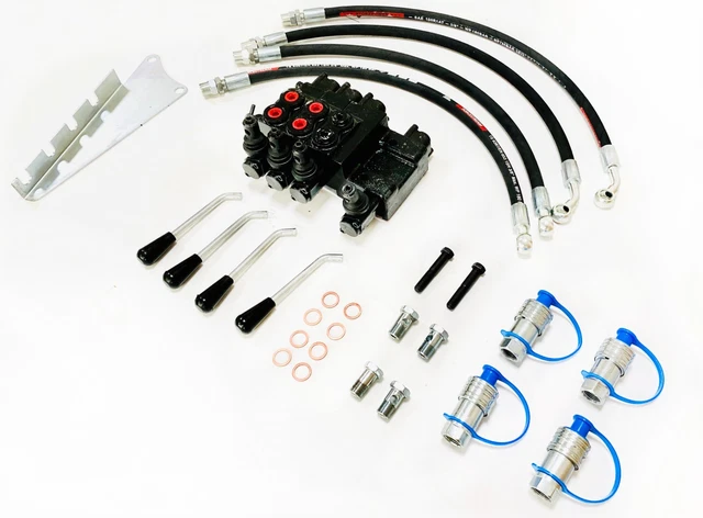 Kit Distributeur Hydraulique Double Pour Massey Ferguson 100-200-300 – Neuf Sous Emballage
