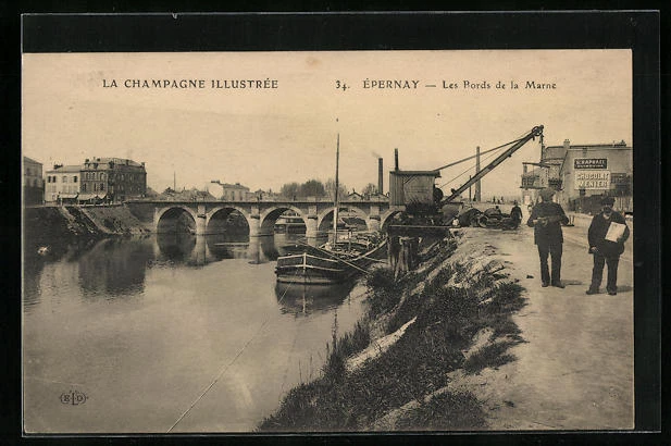 CPA Épernay, Les Bords de la Marne