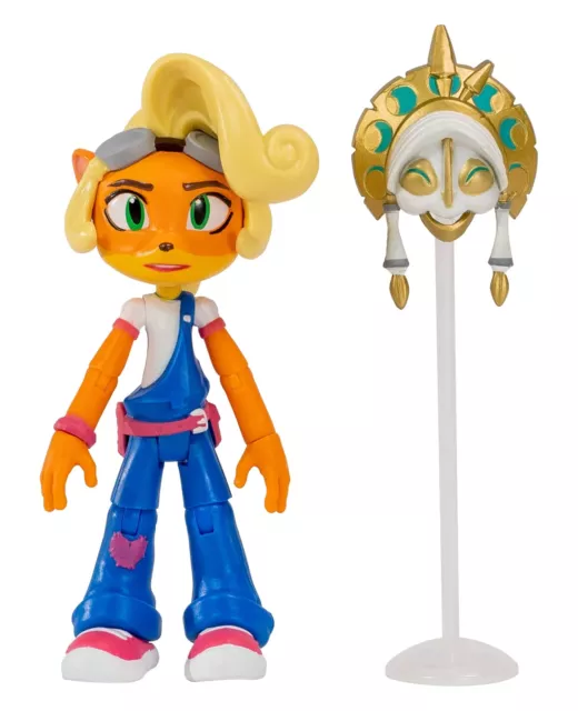 Neuf Crash Bandicoot 11cm Coco Avec Kupuna Masque Collection Figurine 3