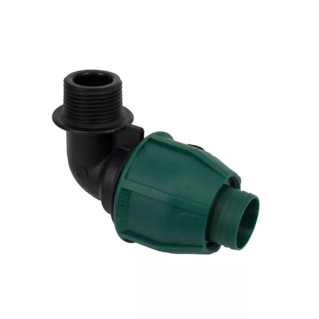 NORMA 1" RURAL B POLY PIPE ELBOW x 3/4" MALE BSP THREAD FITTING IRRIGATION