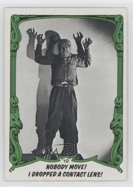 1980 Topps Creature Feature You'll Die Laughing Nobody Move! I Dropped a ! 0rq9