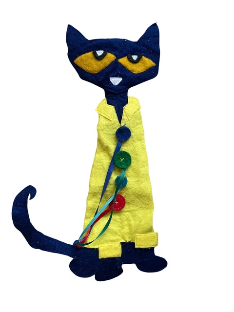 Hand Made Pete The Cat Felt Wall Hanging