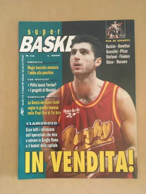 Rivista Superbasket N°16 1994 Burghy Roma