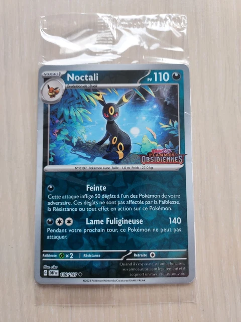 CARTE POKÉMON NOCTALI PROMO 130/197 Reverse STAMP FR Flammes Obsidiennes SCELLE EUR 5,00 CARTE POKÉMON NOCTALI PROMO 130/197 Reverse STAMP FR Flammes Obsidiennes SCELLE EUR 5,00