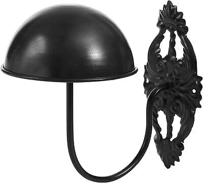 Vintage Style Black Metal Wall Mounted Entryway Hat/Cap/Wig Hanger Display Rack