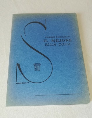 Quaderno scolastico enciclopedico Vintage CISA Roma IL MILIONE Norvegia '70 