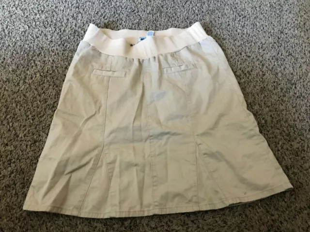 Ladies Old Navy Maternity Khaki Skirt Knee Length Size S Small