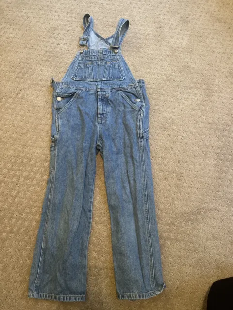 Vintage Old Navy Blue Jean Overalls Unisex Size 6/7