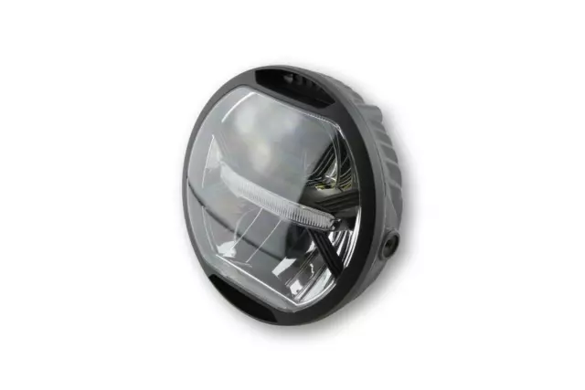 Koso LED Phare Coup de Tonnerre Avec Feu de Stationnement, Noir