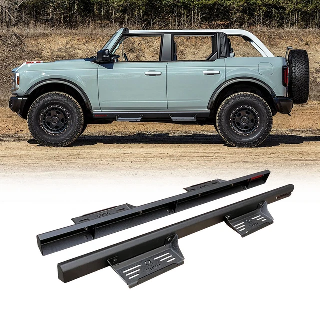 FOR 20212022 FORD Bronco 4 Door(Pair) Running Boards Side Step Nerf
