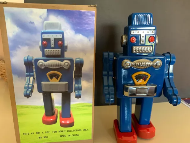 Jouet Tin Toys Toy Robot En Tole Metallique Tbe Mecanique