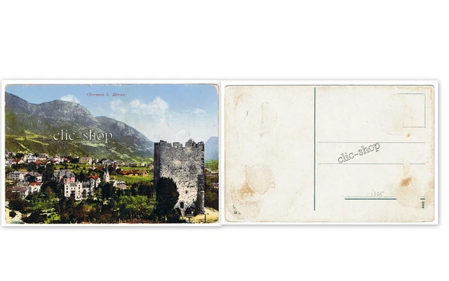 1 AK ANSICHTSKARTE CARTOLINA OBERMAIS BEI MERAN SÜDTIROL MERANO  (i2363)