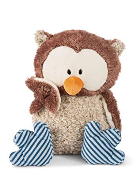 NICI Peluche Gufo Oscar 50cm con testa girevole, marrone - NUOVO