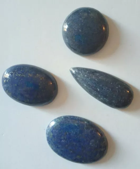 Lapis Lazuli naturels d'Afghanistan - 229,40 carats .Lot de 4