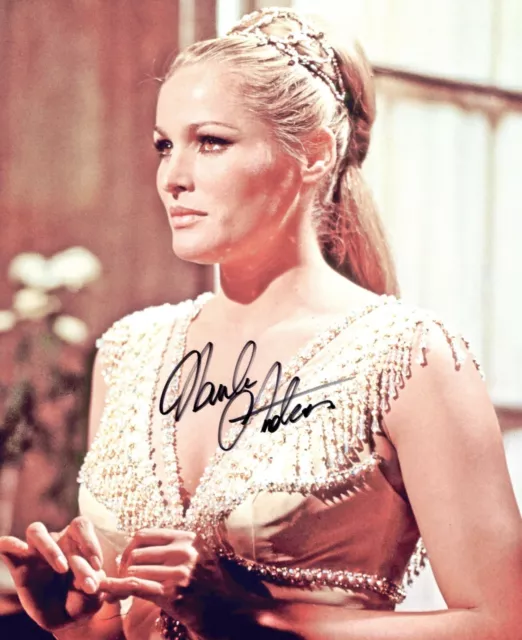 A fantastic 10x8 Autographed Photo of Ursula Andress & CoA