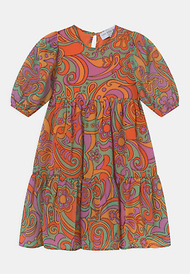 Never Fully Dressed Girls Groovy Chiffon Dress Size Age 6-7 Years BNWT RRP £49