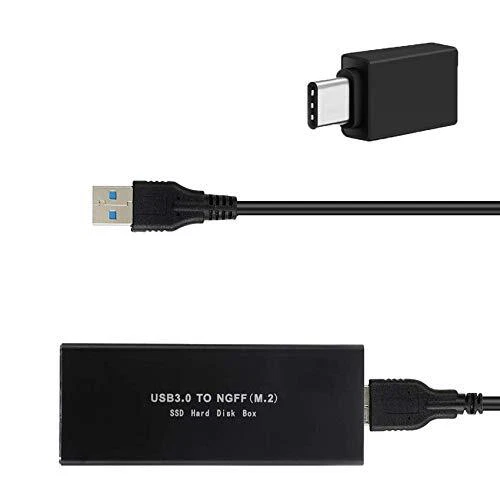 EasyULT NGFF Boitier pour Adaptateur M.2 SSD vers USB 3.0/Type C Boîtier SSD ...
