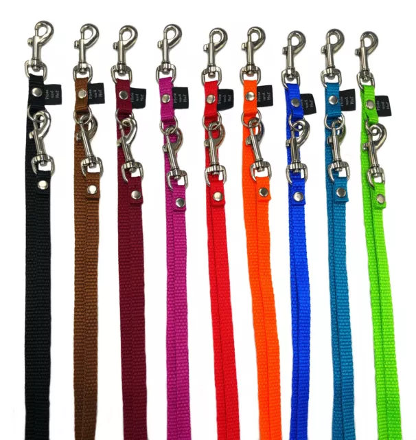 Hundeleine kleine Hunde Mini Doppelleine 3/4/5-fach verstellbar 2m - 5m 10mm Cat