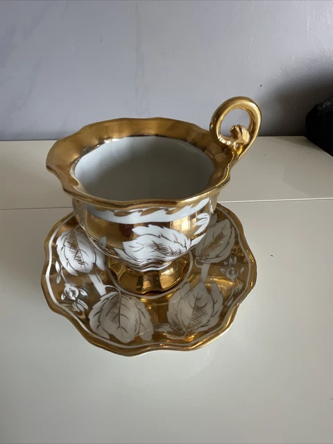 Ancienne Grande Tasse Gien - Scène De Chasse Signée - Collection Rare