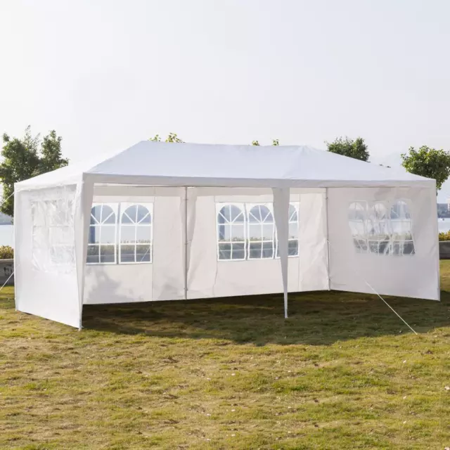 Gazebo Marquee Party Tent With Sides Waterproof Garden Patio Outdoor Canopy 3x6M 3