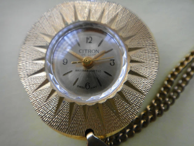 VINTAGE CITRON DE LUXE Swiss Movt Antimagnetic Ladies Mechanical