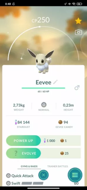 Shiny Eevee adorned with cherry blossoms & Evolution Trade 20kdust