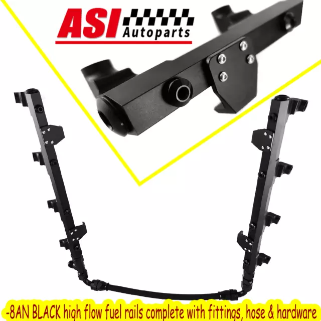 Aluminum Fuel rails&hoses for 2010-2015 Camaro LS3 L99 G8 ZL1 LSA supercharger
