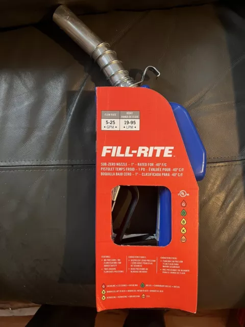 FILL-RITE FRNA100DAU00 Fuel Nozzle,6 in. L,1 in. Size